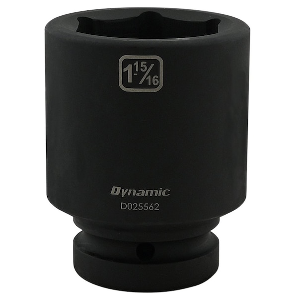 1" Drive Deep Socket, Black Phosphate, Tools 1-15/16" X 1" Drive, 6 Point Deep Length
